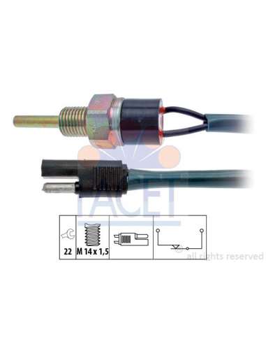 Interruptor, piloto de marcha atrás Facet 7.6031 - INTERRUPTOR, PILOTO MARCHA ATRAS Made in Italy - OE Equivalent