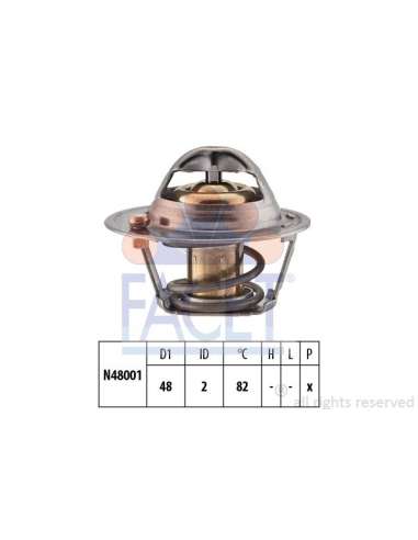 Termostato, recirculación gases de escape Facet 7.8691S - TERMOSTATO Made in Italy - OE Equivalent