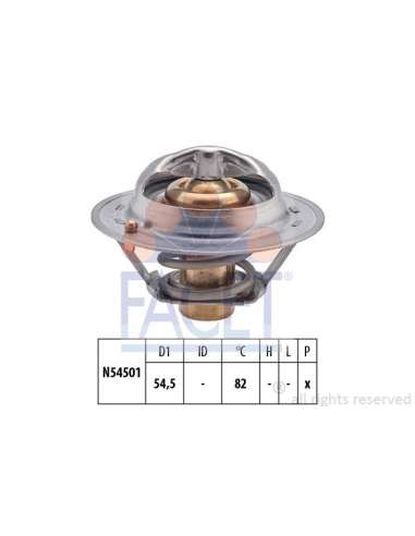 Termostato, recirculación gases de escape Facet 7.8712S - TERMOSTATOS Made in Italy - OE Equivalent