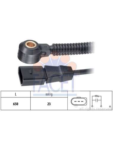 Sensor de detonaciones Facet 9.3188 - SENSOR DE PICADO Made in Italy - OE Equivalent