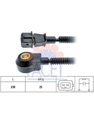 Sensor de detonaciones Facet 9.3205 - SENSOR DE PICADO Made in Italy - OE Equivalent