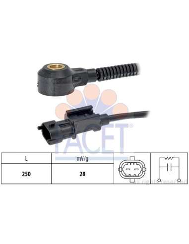 Sensor de detonaciones Facet 9.3209 - SENSOR DE PICADO Made in Italy - OE Equivalent