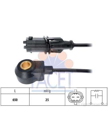 Sensor de detonaciones Facet 9.3223 - SENSOR DE PICADO Made in Italy - OE Equivalent