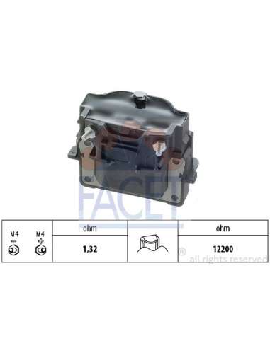 Bobina de encendido Facet 9.6099 - BOBINA DE ENCENDIDO Made in Italy - OE Equivalent