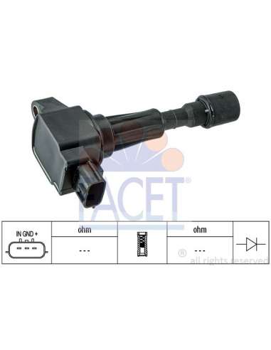 Bobina de encendido Facet 9.6416 - BOBINA DE ENCENDIDO Made in Italy - OE Equivalent