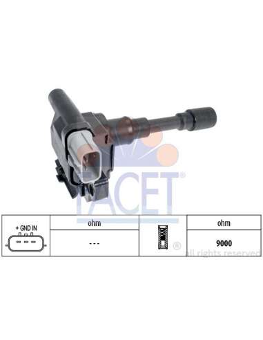 Bobina de encendido Facet 9.6435 - BOBINA DE ENCENDIDO Made in Italy - OE Equivalent