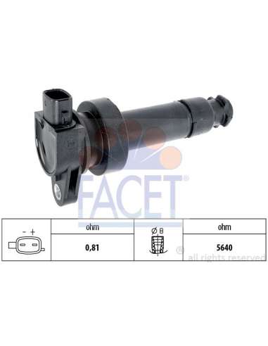 Bobina de encendido Facet 9.6443 - BOBINA DE ENCENDIDO Made in Italy - OE Equivalent