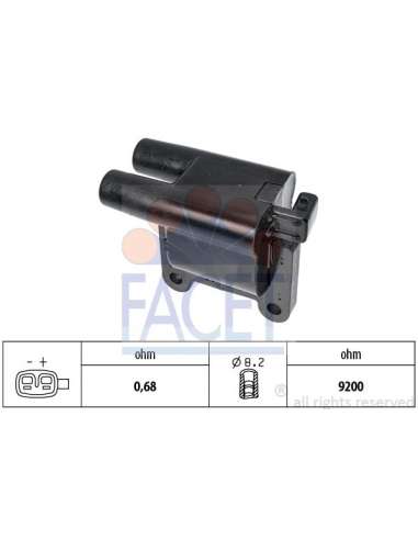 Bobina de encendido Facet 9.6481 - BOBINA DE ENCENDIDO Made in Italy - OE Equivalent