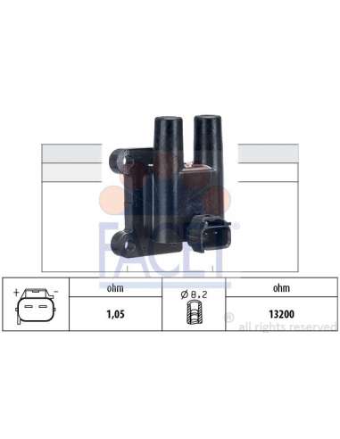 Bobina de encendido Facet 9.6483 - BOBINA DE ENCENDIDO Made in Italy - OE Equivalent