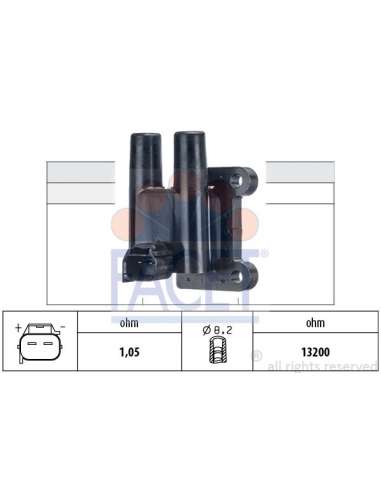 Bobina de encendido Facet 9.6484 - BOBINA DE ENCENDIDO Made in Italy - OE Equivalent