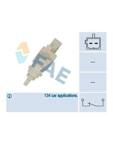 Conmutador, accionamiento embrague (gestión motor) Fae 24411 - FAE INTERRUPTOR STOP Made in Italy - OE Equivalent