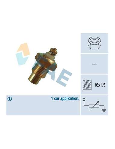 Sensor, temperatura del refrigerante Fae 30280 - FAE TERMO-RESISTENCIAS Made in Italy - OE Equivalent