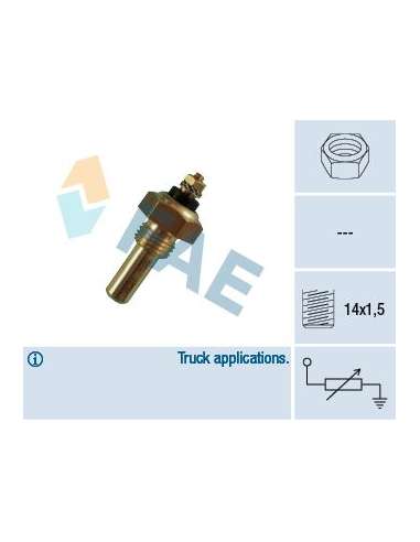 Sensor, temperatura del refrigerante Fae 30300 - FAE TERMO-RESISTENCIAS Made in Italy - OE Equivalent