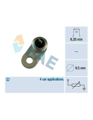 Sensor, temperatura del refrigerante Fae 31220 - FAE TERMO-RESISTENCIAS Made in Italy - OE Equivalent