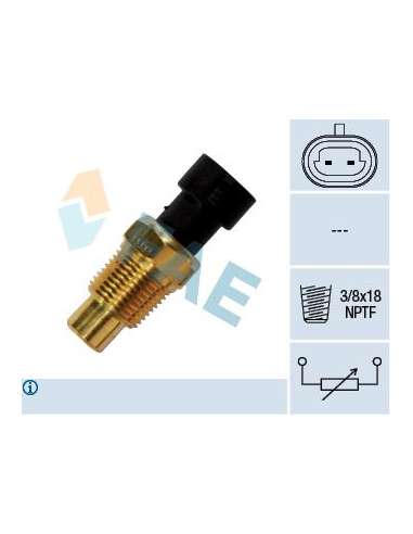 Sensor, temperatura del refrigerante Fae 33331 - FAE SENSORES DE TEMPERATURA Made in Italy - OE Equivalent