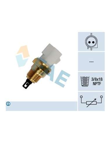 Sensor, temperatura del aire de admisión Fae 33440 - FAE SENSORES DE TEMPERATURA Made in Italy - OE Equivalent