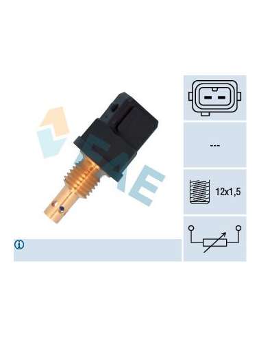 Sensor, temperatura del aire de admisión Fae 33536 - FAE SENSORES DE TEMPERATURA Made in Italy - OE Equivalent