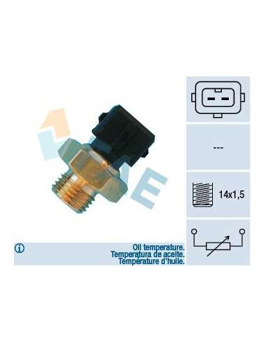 Sensor, temperatura del refrigerante Fae 33560 - FAE SENSORES DE TEMPERATURA Made in Italy - OE Equivalent