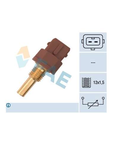 Sensor, temperatura del refrigerante Fae 33595 - FAE SENSORES DE TEMPERATURA Made in Italy - OE Equivalent
