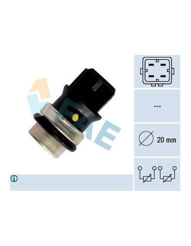 Sensor, temperatura del refrigerante Fae 33640 - FAE SENSORES DE TEMPERATURA Made in Italy - OE Equivalent