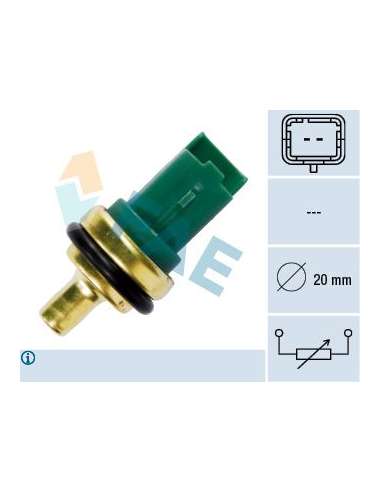 Sensor, temperatura del refrigerante Fae 33706 - FAE SENSORES DE TEMPERATURA Made in Italy - OE Equivalent