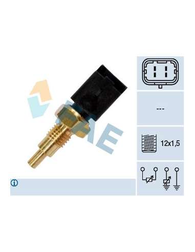 Sensor, temperatura del refrigerante Fae 33723 - FAE SENSORES DE TEMPERATURA Made in Italy - OE Equivalent