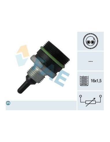 Sensor, temperatura del aire de admisión Fae 33901 - FAE SENSORES DE TEMPERATURA Made in Italy - OE Equivalent