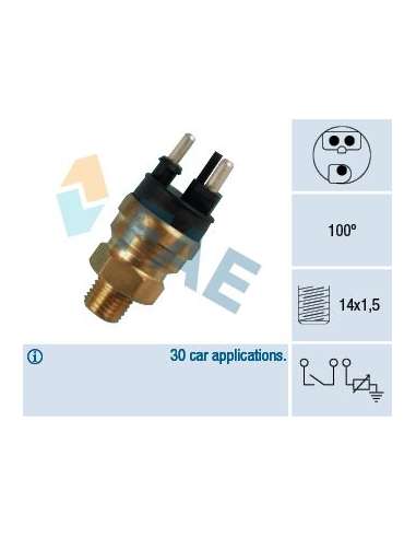 Sensor, temperatura del refrigerante Fae 34310 - FAE TERMO-RESISTENCIA TERMO-C Made in Italy - OE Equivalent